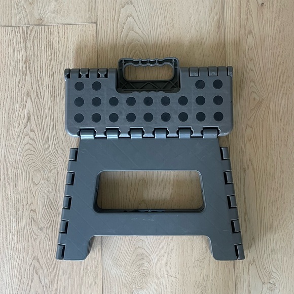 Gray Folding Step Stool - Picture 8 of 8